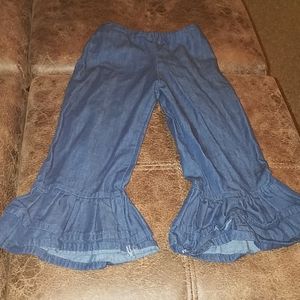 Denim flare pants